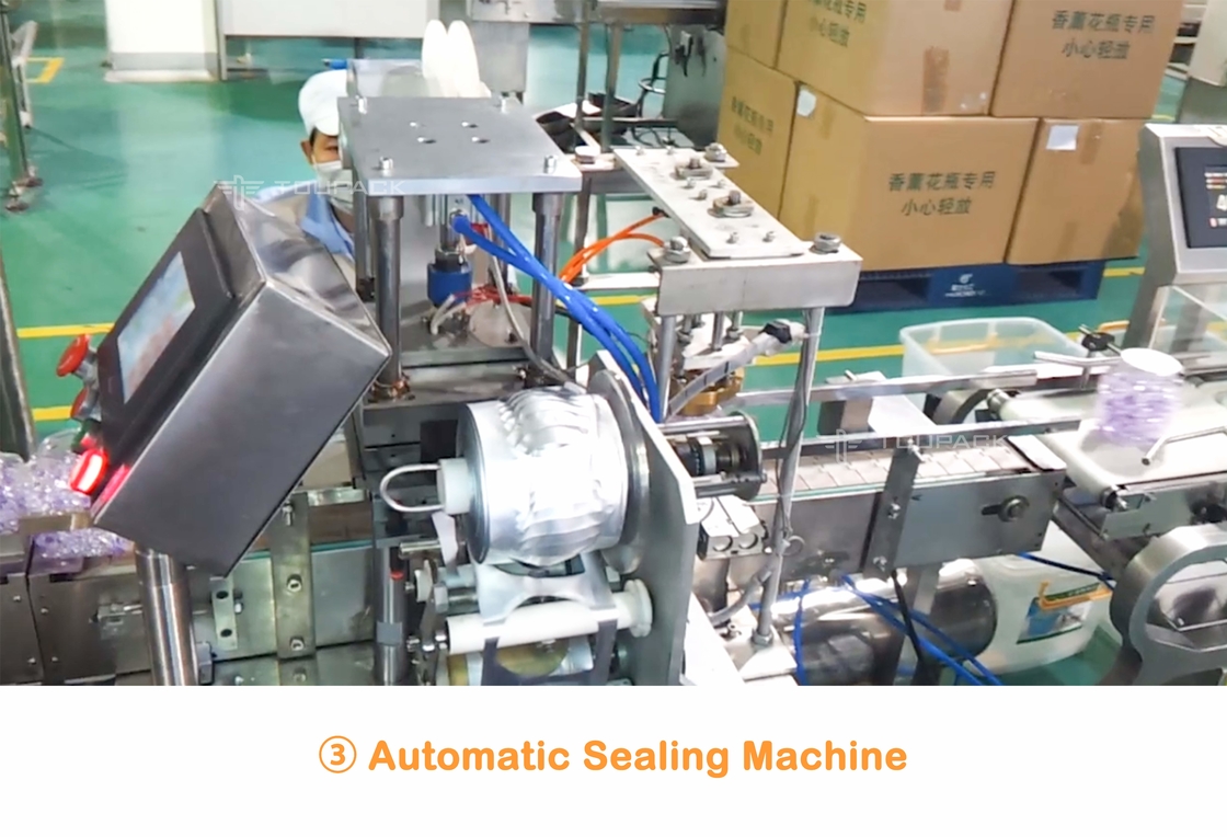 La blanchisserie automatique de peseur de Multihead de 10 têtes perle le pot peut système de remplissage de bouteilles et d'emballage