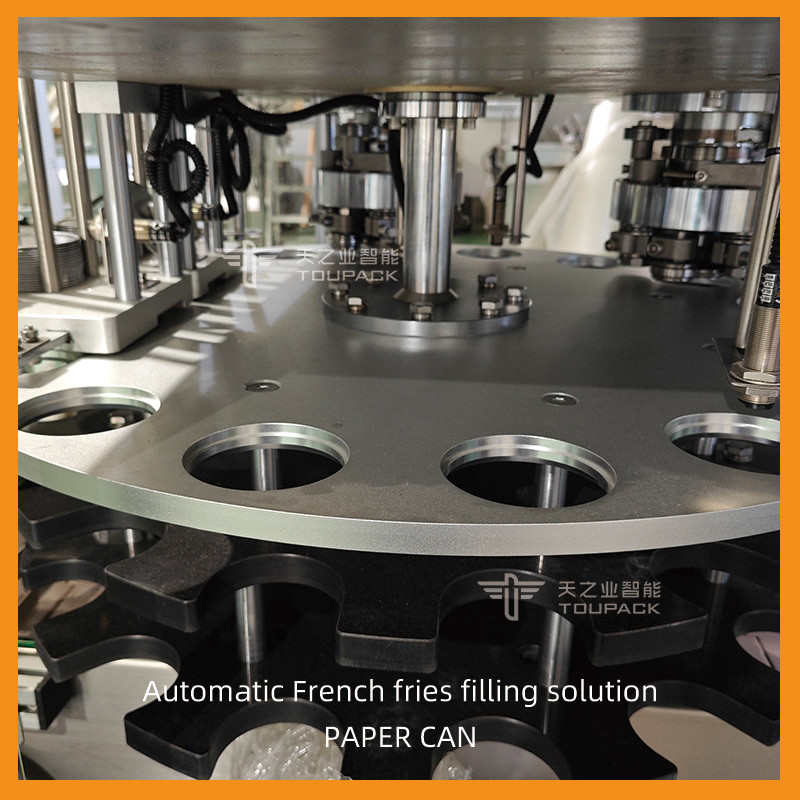 Crevette en aluminium Chips Sealing Food Canning Machine de Nachos de pomme de terre avec le peseur principal de 20 Multihead