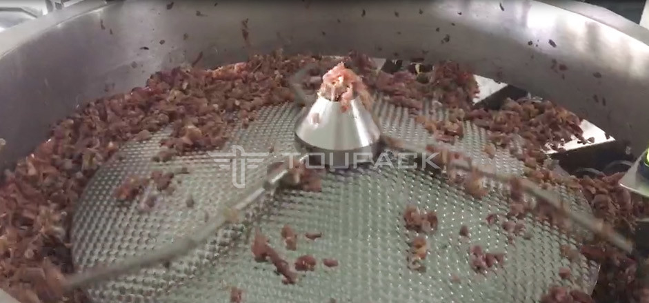 14 Tête de vis pesanteur 2,0 kW 410 kg viande de porc hachée viande fraîche pesage et emballage machine