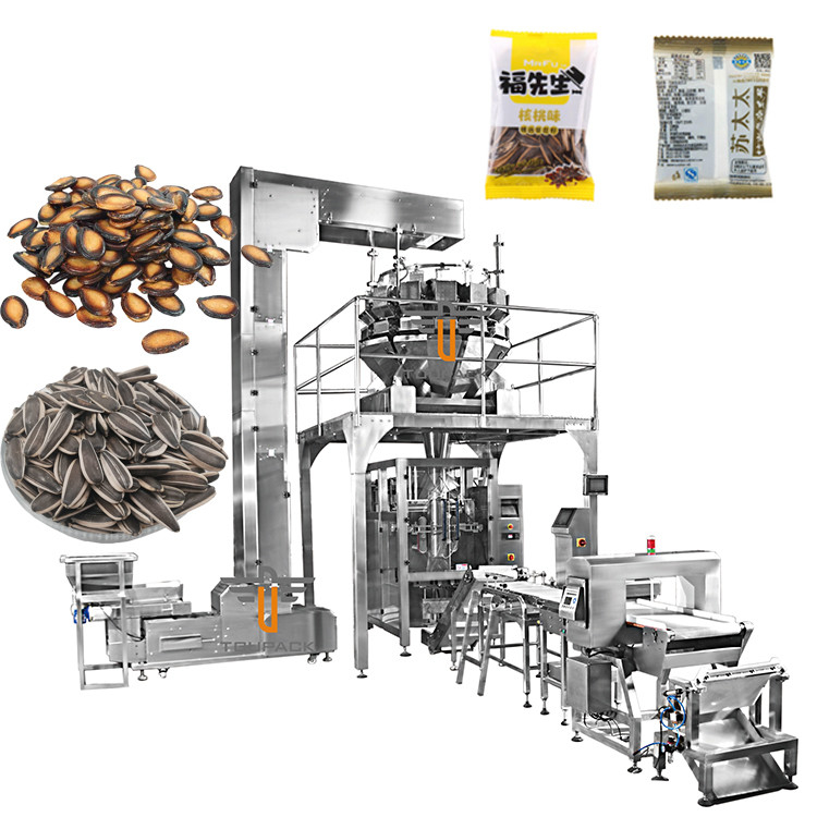 Machine automatique d'emballage de poids pour sacs à sacs debout Noix de cacahuète Noix de macadamia Graines de melon blanc