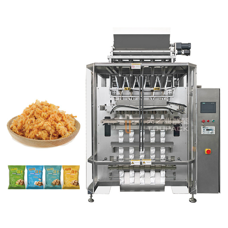 Machine d'emballage automatique à deux lignes de sachets à bâton de poudre à plusieurs voies