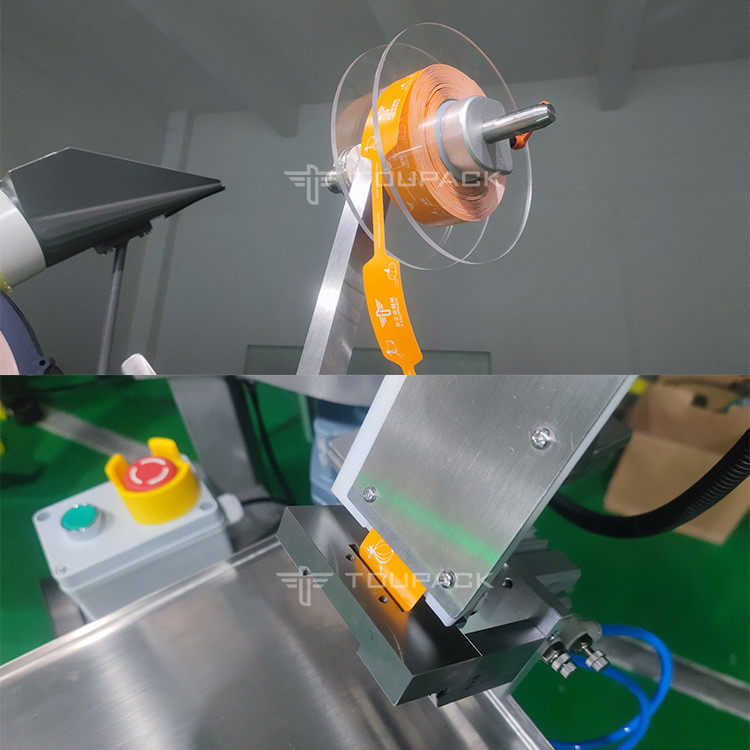 Machine d'emballage semi-automatique de sac à mailles pour pommes de terre à l' orange et à l' oignon