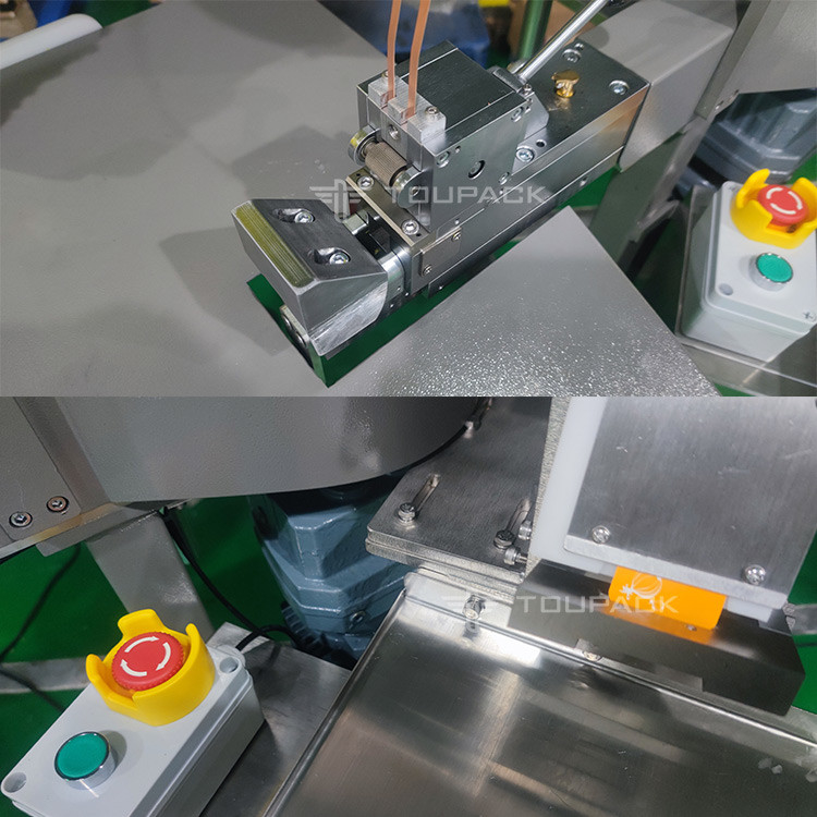Machine manuelle d'emballage de sacs en maille à l'ail avec agrafeurs machine d'emballage de sacs en maille à l'ail semi-automatique