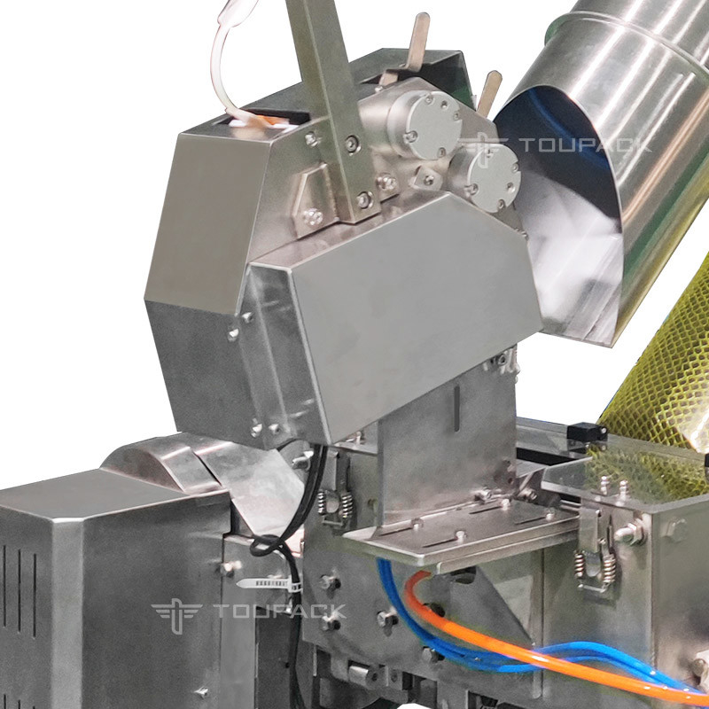 Machine automatique d'emballage de sacs à billes pour pièces d'or ligne d'emballage de sacs en maille d'ail au chocolat