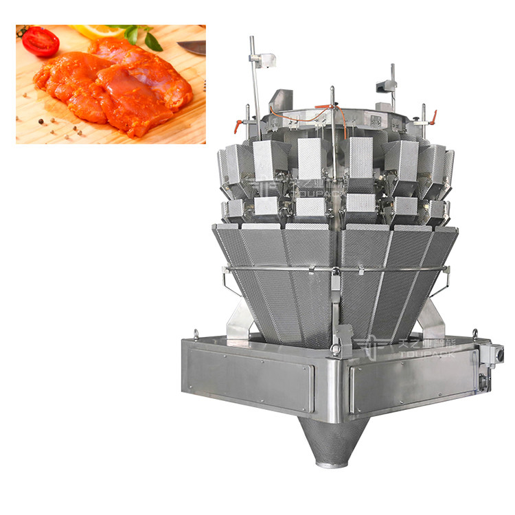 Poulet frais mouton porc viande de bœuf multi-tête pesanteur 14 têtes vis de remplissage de viande machine