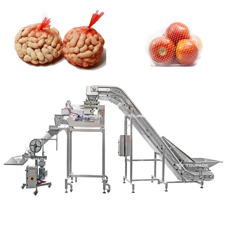 Semi-automatique à la main manuellement l'ail oignon potato mesh sac net emballage fruits légumes découpage clipper machine à emballer
