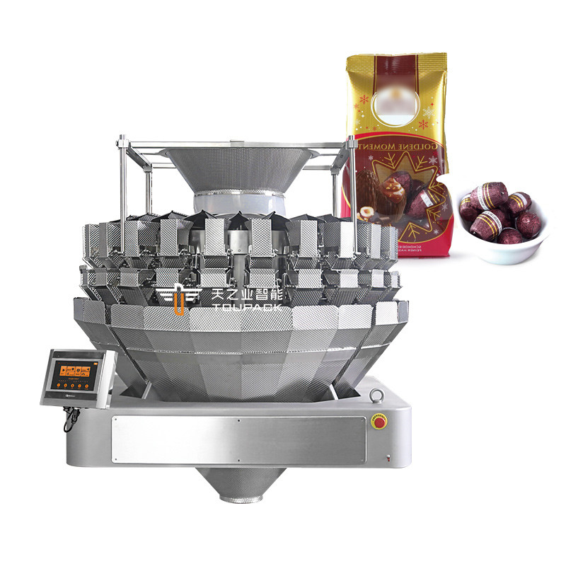Machine de remplissage automatique de poche à poids vertical Snack Céréales de grains de café Céréales pour chiens Nourriture pour chiens Granules de riz et arachides Fruits secs