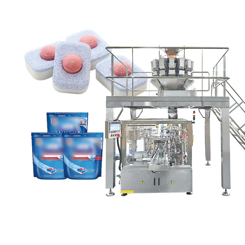 PVA Films Laundry Capsule machine à emballer lave-vaisselle Pod machine à emballer détergent Pods boîtes complètes d'emballage ligne de production