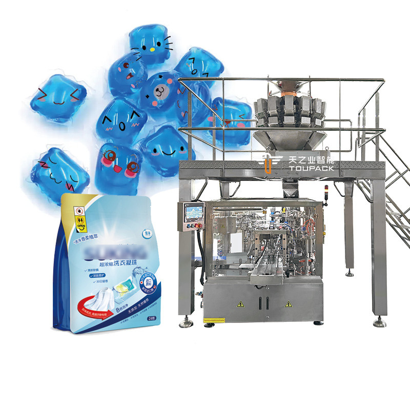 Machine à laver les vaisseaux à grande vitesse automatique Tablettes de détergent poubelles Poche machine à emballer machine à laver les vaisseaux poudre de gel poubelles machine à emballer des sacs