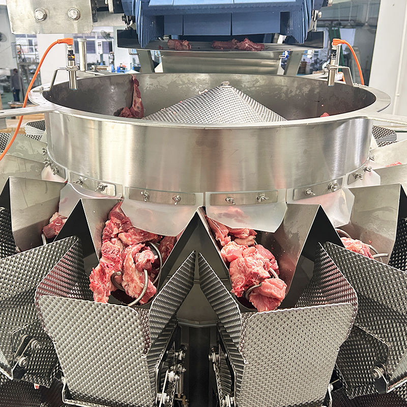Système automatique de pesage et d'emballage de boîtes précis et efficace pour les steaks Ribeye