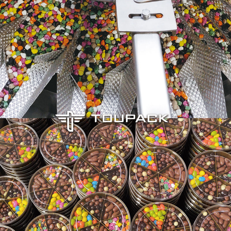 Auto Stand Up Pouch Doypack Poids d'emballage Granule Noix de cajou Noix de cajou multi-tête pesanteur machine à remplir