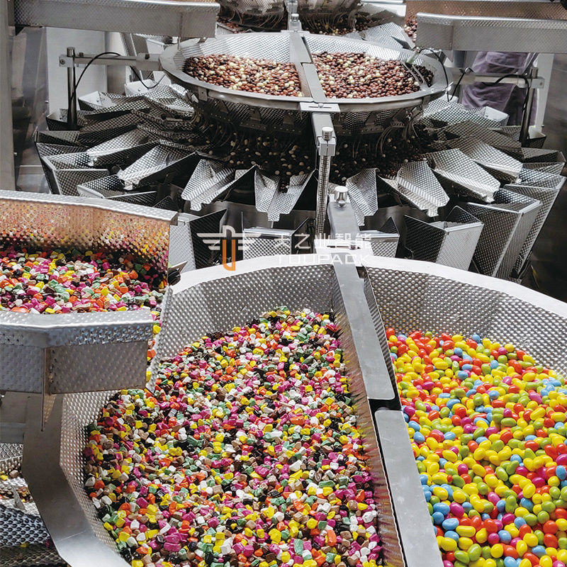 Auto Stand Up Pouch Doypack Poids d'emballage Granule Noix de cajou Noix de cajou multi-tête pesanteur machine à remplir