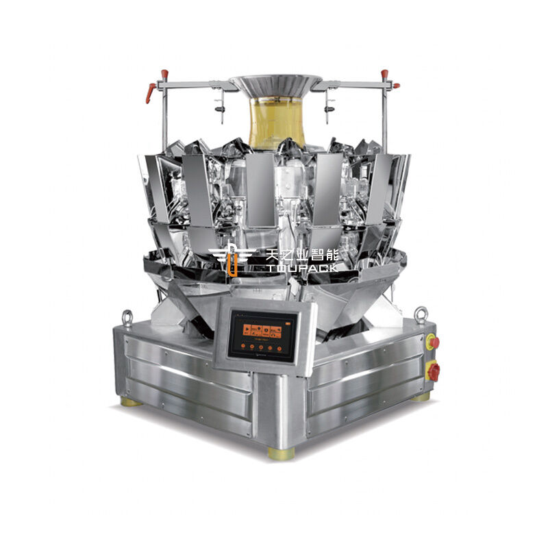 Peseuse à fleurs à plusieurs têtes de haute précision, spécialités entièrement automatiques, machine à remplir les joints verticaux (vffs) avec pèseuse à plusieurs têtes