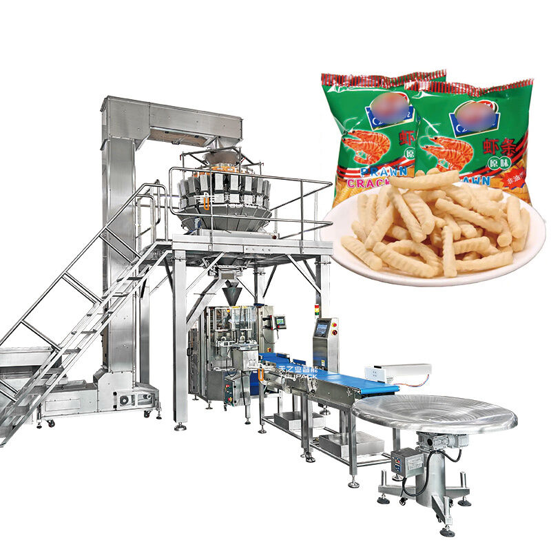 Machine d'ensachage de chips de banane à 300 sacs/min, noix de coco, en sachet plastique, machine d'emballage de café, remplissage, scellage, machine d'emballage de sacs en plastique pour aliments de collation