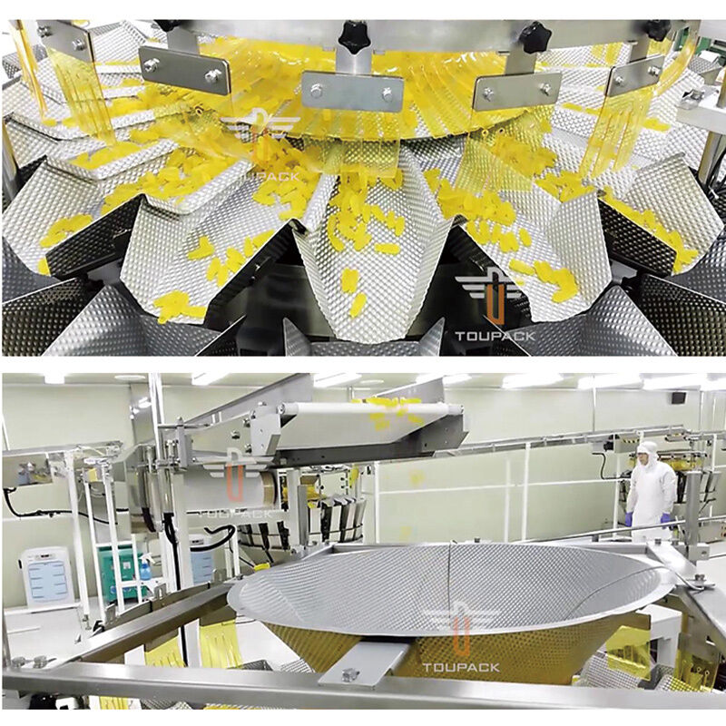 Ligne de production d'emballage et de scellage automatique personnalisable de chips et bonbons CE Factory pour bocaux/bouteilles/boîtes