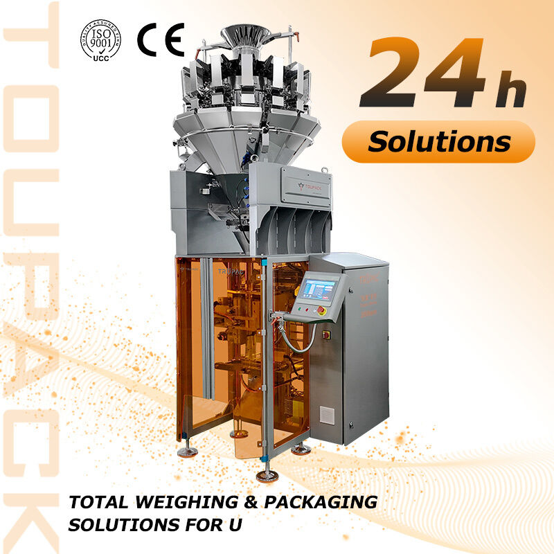 Machine d'emballage verticale à grande vitesse TOUPACK à 14 têtes multi-têtes pesant jusqu'à 200 sacs/min