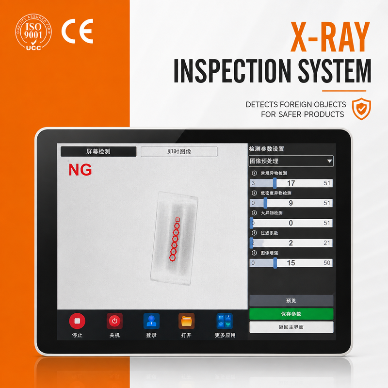 Machine d'inspection à rayons X des aliments pour la détection d'objets étrangers | TOUPACK Série TTX
