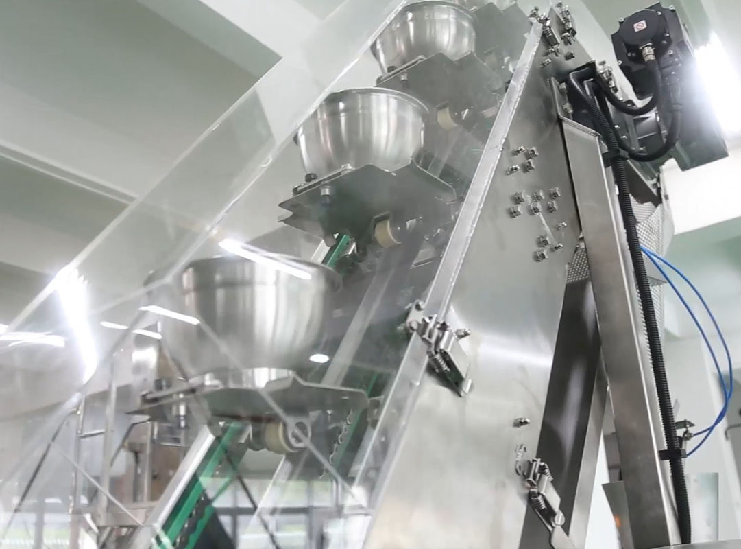 14 type ascenseur de cuvette de machine de conditionnement du peseur VFFS de Mutihead pour le chocolat Bean Frozen Fruits