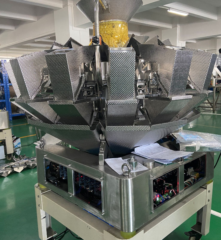 Machine à emballer de peseur de Multihead de 14 trémies 0.8L 1.6L 2.5L pour les fruits fragiles