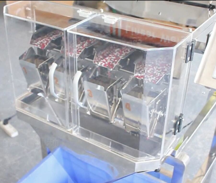 Machine à emballer linéaire principale du peseur 0.5L de 0.8KW 200g 4 80 P/M