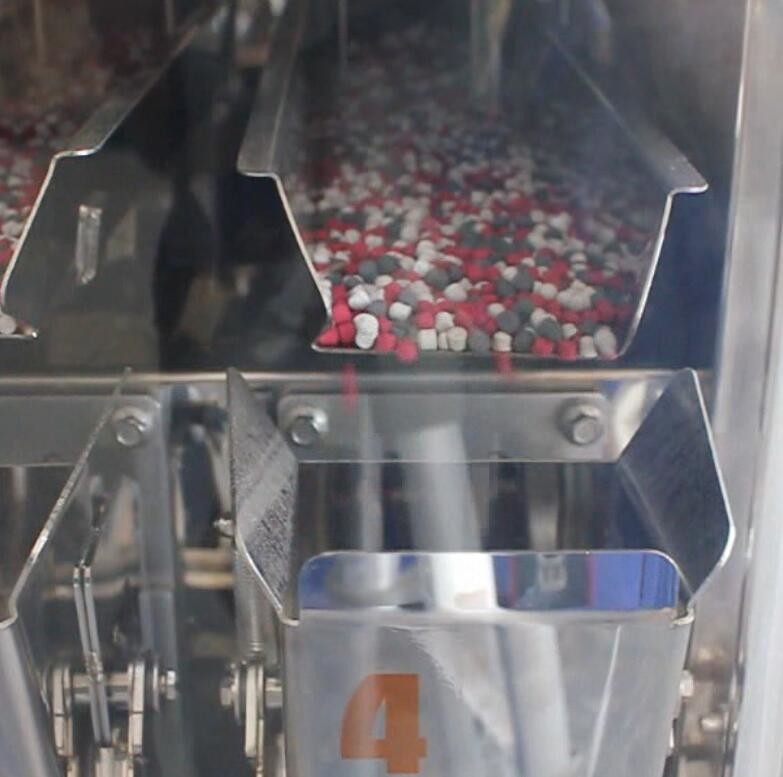 Machine à emballer linéaire principale du peseur 0.5L de 0.8KW 200g 4 80 P/M