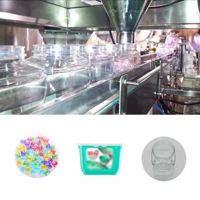 la blanchisserie 1kg perle peser la machine de remplissage comptant 15pcs 30pcs peut enfermer dans une boîte la machine de conditionnement liquide de granule