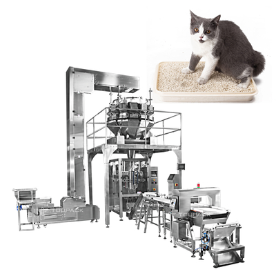 Machine principale de Cat Litter Bag Filling Packing de peseur du granule 14 automatiques de 4KG 10KG 18KG