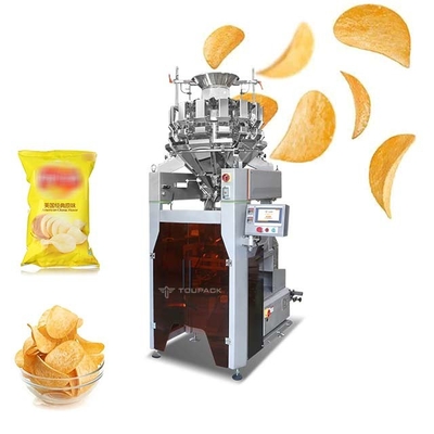 Fruits et légumes Chips Quantitative Weighing de crevette de pomme de terre de machine à emballer de peseur de SS316 Multihead