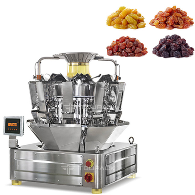 Tête 32 mélangeant le remplissage automatique de raisin sec de fruits secs de peseur de Multihead et la machine à emballer