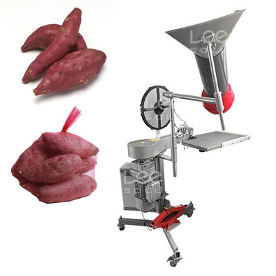 Machine d'emballage semi-automatique de sacs de citrus net pour les pommes de terre sucrées et oranges en treillis pour les fruits