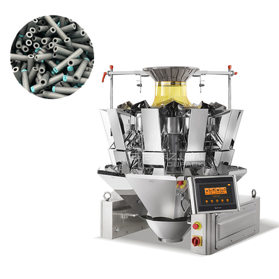 Machine automatique d'emballage de matières plastiques et de matériel avec pesage à plusieurs têtes 14 10