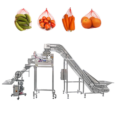 Machine d'emballage de sacs en maille de fruits / machine d'emballage semi-automatique de sacs de citrus net
