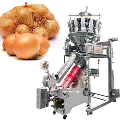Machine automatique de découpage de sacs en maille de pommes de terre machine à emballer des sacs en filet pour les fruits et légumes