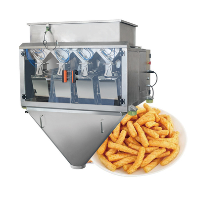 Petit poids 2/4/8 Tête Balanceuse linéaire Graines de riz Graines de riz Pellet Pesage de remplissage Balanceuse équipement de machine d'emballage