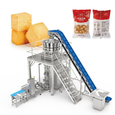 2 kg machines d'emballage de nourriture congelée multi-tête pesage de viande de bœuf congelée poulet pesage et emballage précis machine
