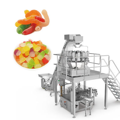 Machines industrielles d'emballage alimentaire machines fonctionnelles d'emballage de pots de bonbons pour Doypack