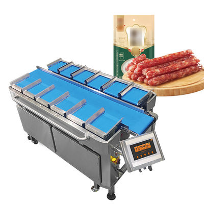 Sausages à la fumée chinoise Semi-automatique 12 têtes multi-tête machine de pesage de l'emballage de la masse de poids