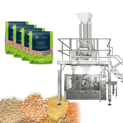 Machine de remplissage automatique de granulés de grains 1 kg 2 kg 5 kg Machine de conditionnement linéaire à pesée