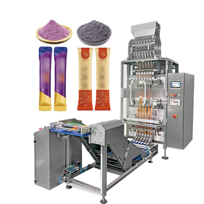 Machine d'emballage automatique à voies multiples Saucette à colonne multi-tête vérifier poids à bâton machine d'emballage à voies multiples