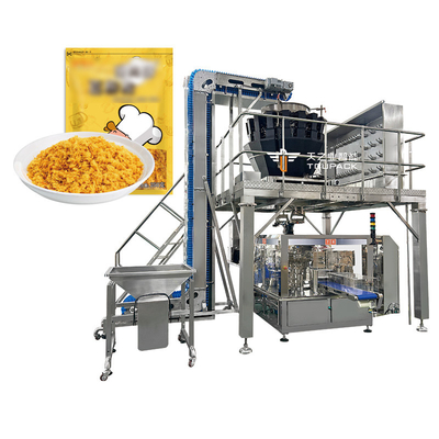 14 têtes multi-têtes pesage machine d'emballage pour animaux de compagnie poisson chiot chien chat usine de pesage alimentaire 120 g 240 g 400 g 1 kg machine d'emballage ziplock
