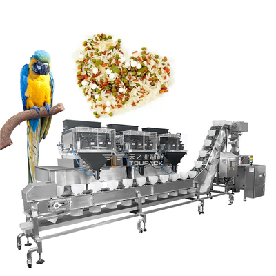 Machine automatique d'emballage de nourriture pour perroquets avec pèseuse multi-tête