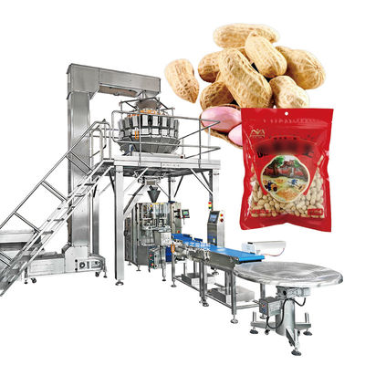 Automatique Pistache Popcorn Flocons de maïs Restez des arachides Machine d'emballage des noix de cajou Machine d'emballage de masse à plusieurs têtes