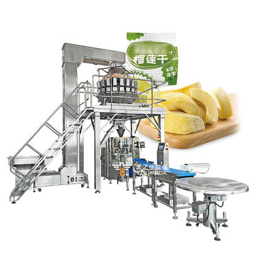 Machine d'emballage verticale de pesage de haute qualité pour dattes séchées, bananes séchées, tranches de pommes séchées, mangues séchées, fruits séchés