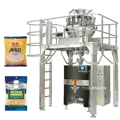 Machine d'emballage de biscuits et de biscuits entièrement automatique à petites croquettes multi-tête pesanteur à coque