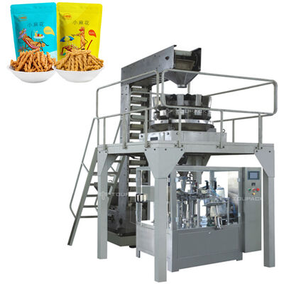 Machine d'emballage de collations en longues bandes, bonbons durs, machine d'emballage de torsades frites, machine d'emballage en sachet zippé, machine d'emballage en forme d'oreiller
