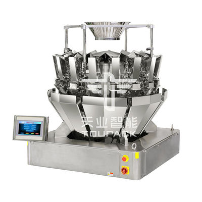 Pesage de la machine tête multi de empaquetage de convoyeur de peseur d'emballage de poutre de riz de combinaison