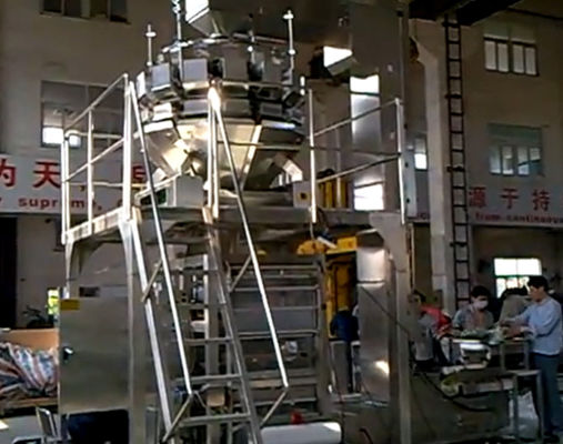 Machine de conditionnement végétale de salade de 60WPM 5.0L, machine à emballer de convoyeur MultiHead